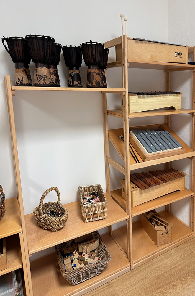 Musikinstrumente in der neuen Kita St. Sophia